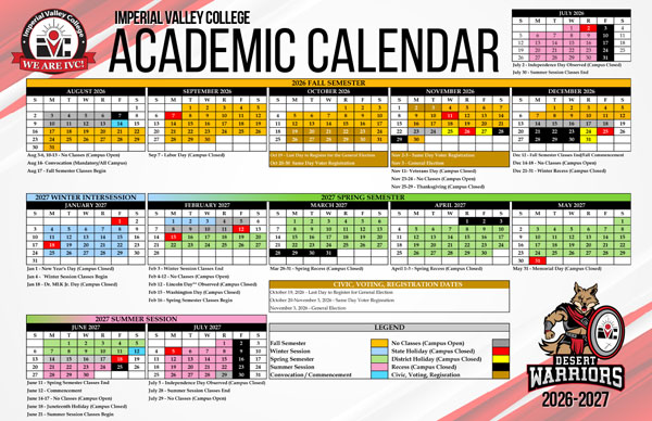 Academic Calendar 2026-2027
