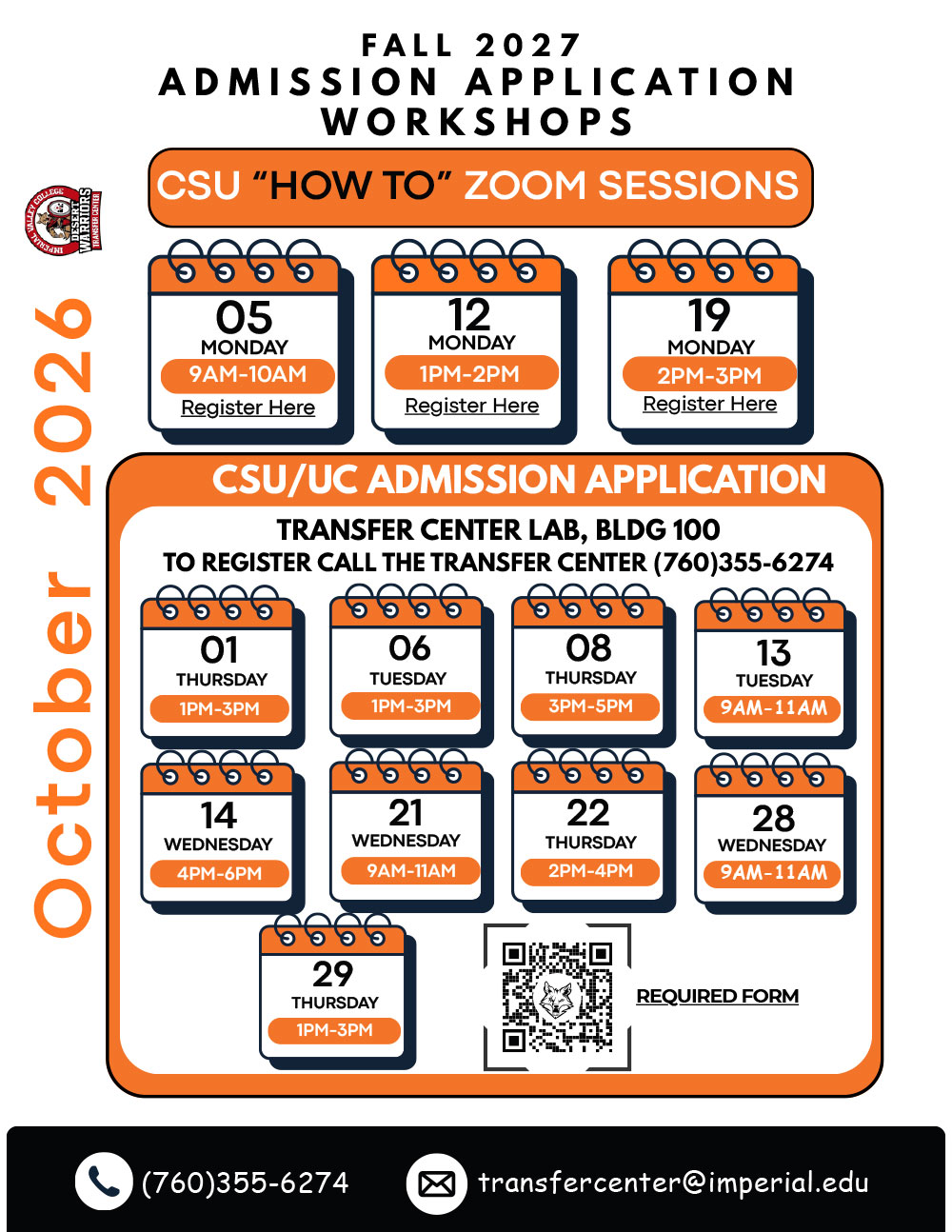 Oct workshops flyer